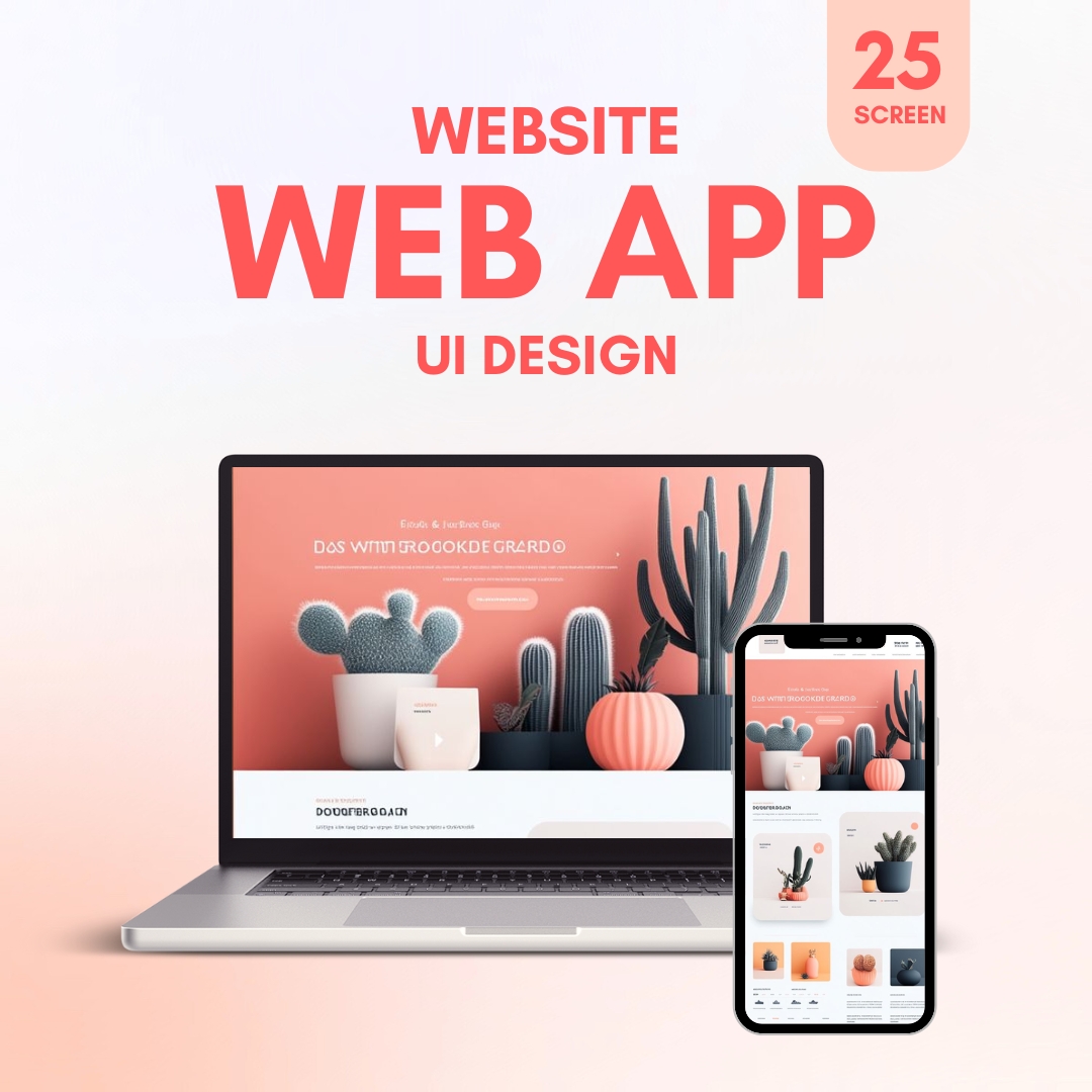 Web App UI Design (25 Screens)