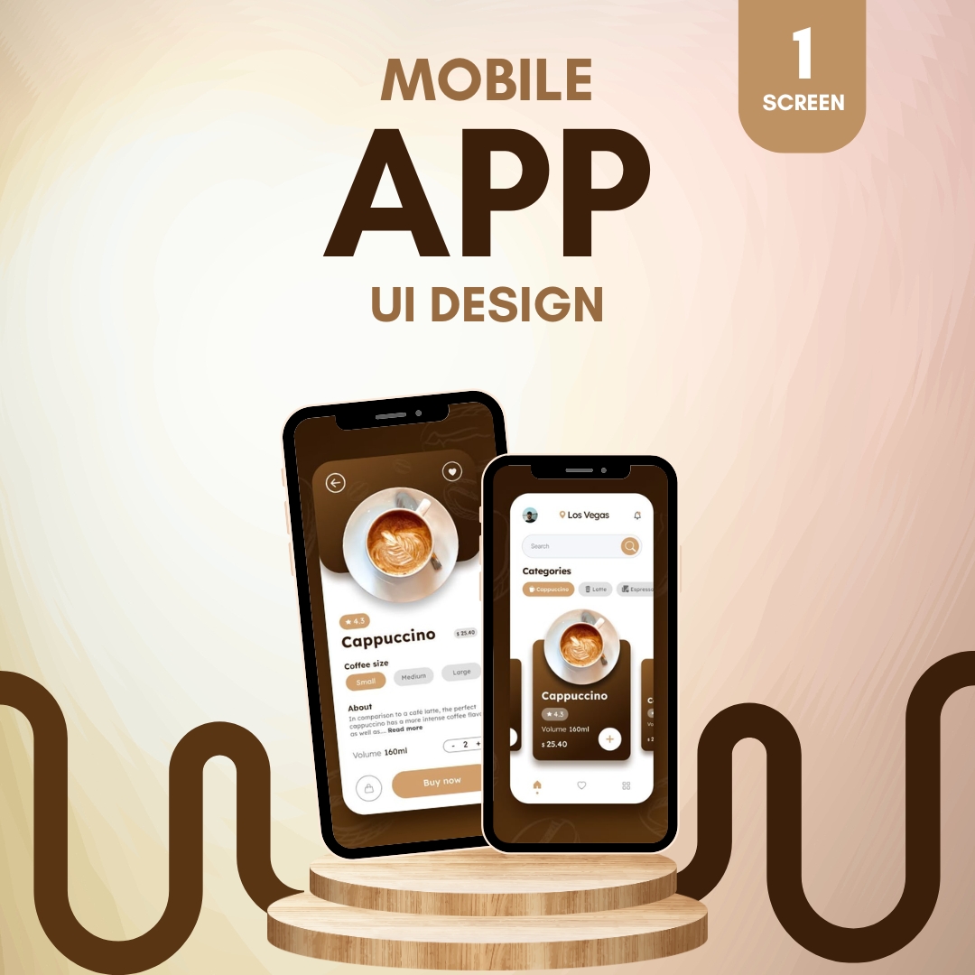 Mobile App UI Design (1 Screen)