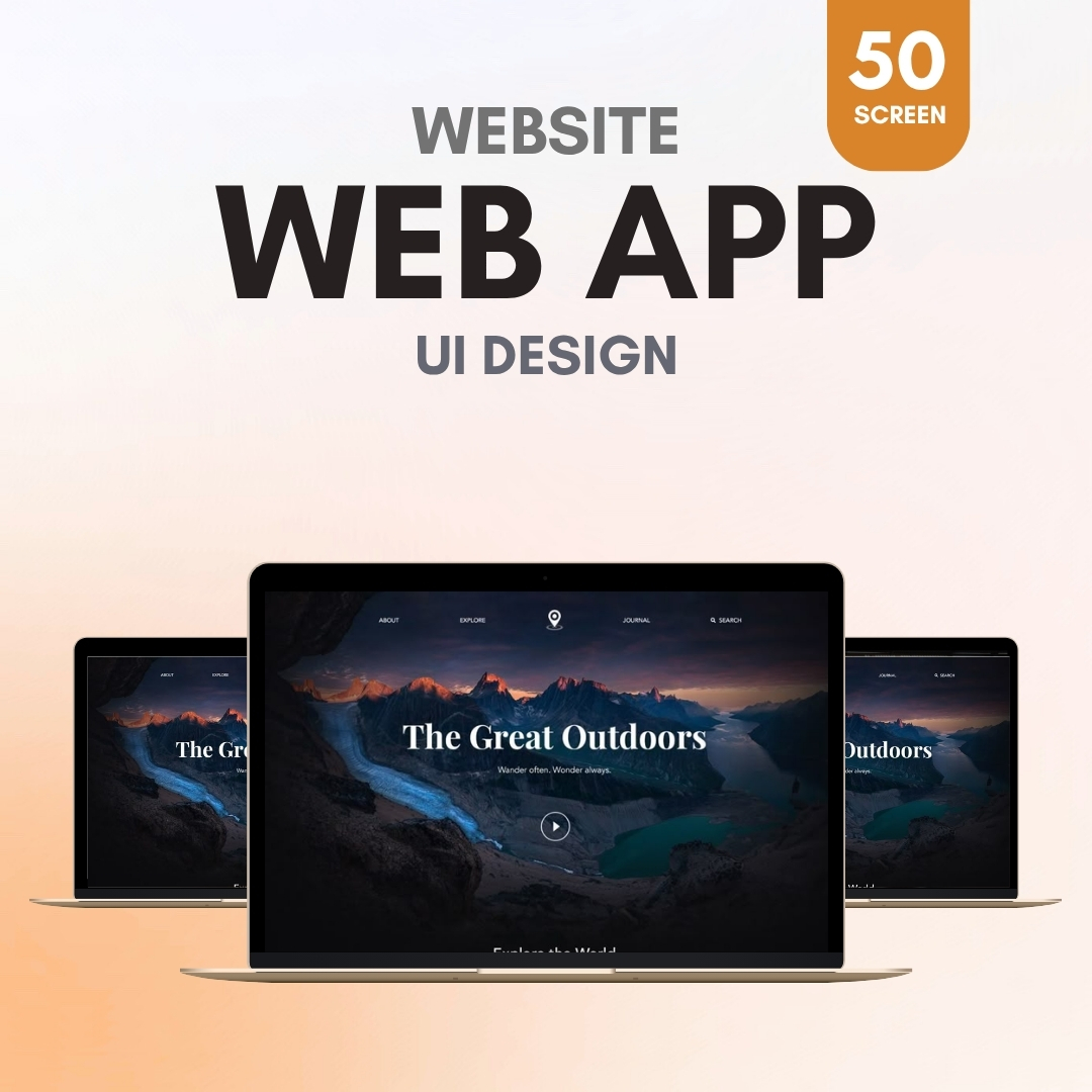 Web App UI Design (50 Screens)