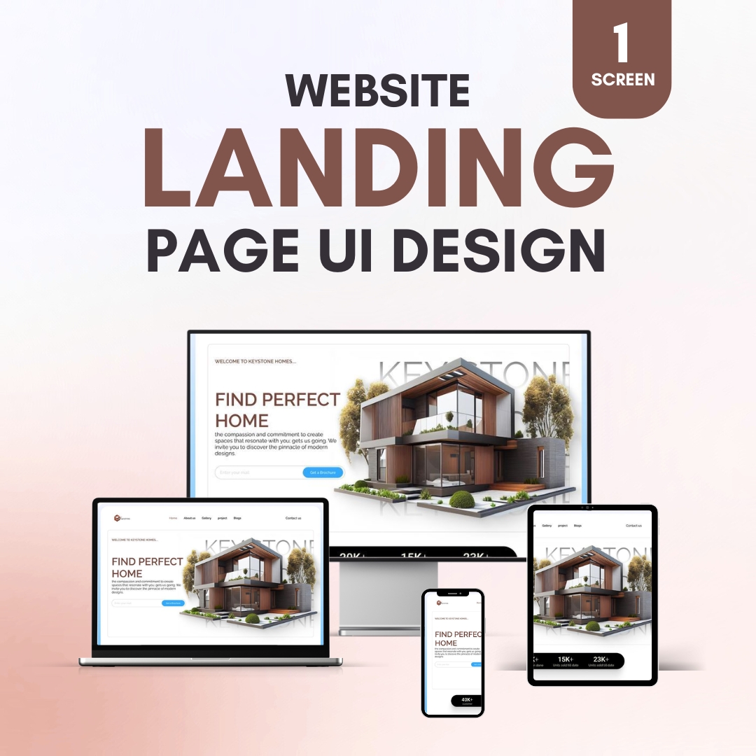 Website/Landing Page UI Design (1 Screen)