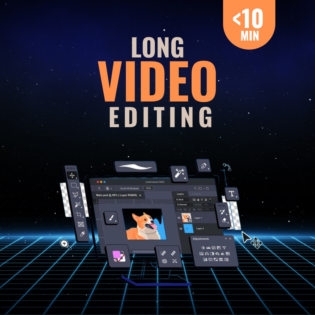 Long Video Editing (Under 10 min)