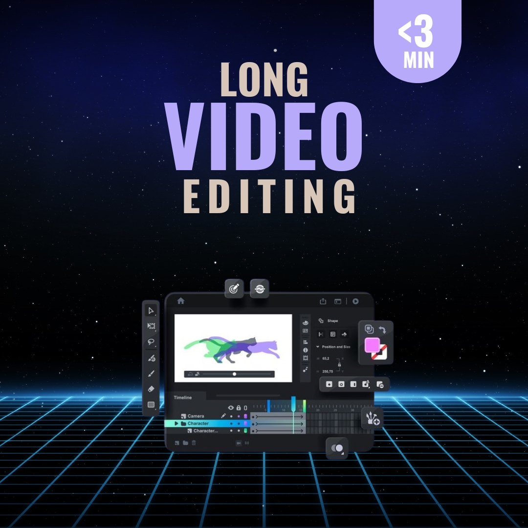 Long Video Editing (Under 3 min)
