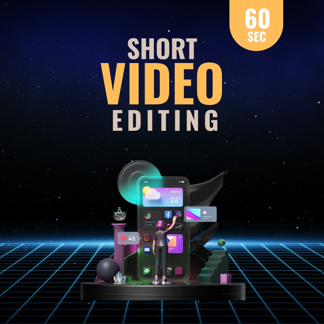 Shorts Video Editing (60 sec)