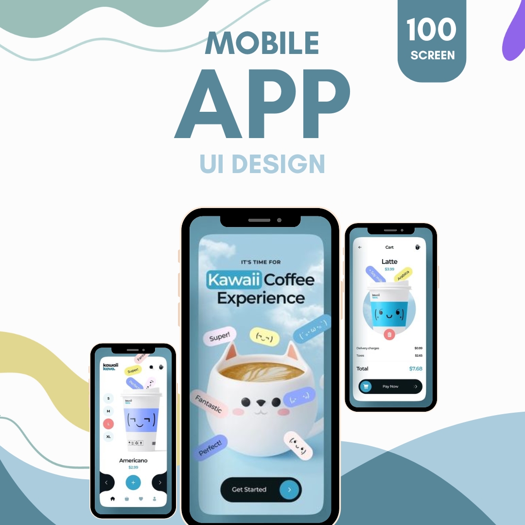 Mobile App UI Design (100 Screens)